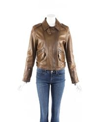 burberry leather jacket womens
