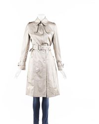 Burberry London Coated Trench Coat - Metallic