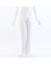 chanel white jeans