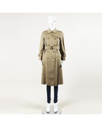 Burberry S' Belted Trench Coat - Natural