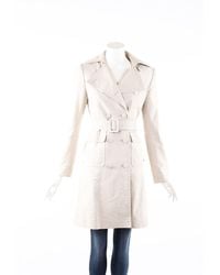 Stella McCartney Cotton Linen Belted Trench Coat - Natural