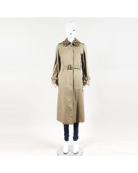 Burberry Vintage Prorsum Cotton Single Breasted Trench Coat - Natural