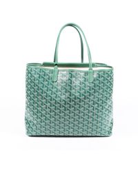 goyard tote bag green