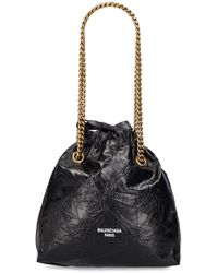 Balenciaga - Small Crush Leather Tote Bag - Lyst