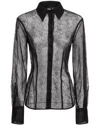 Helmut Lang - Camicia in techno trasparente - Lyst
