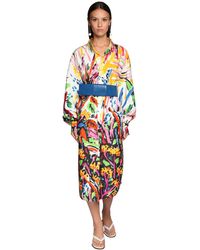 Marni Hemdkleid Aus Baumwollpopeline Mit Druck - Mehrfarbig