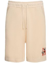 Honor The Gift - Logo Knit Cotton Shorts - Lyst