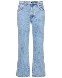 Khaite - Vivian New Bootcut Flare Cotton Jeans - Lyst
