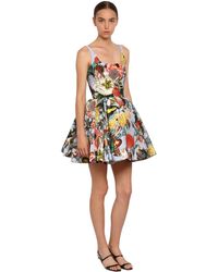 Mary Katrantzou Floral Print Jacquard Mini Dress - Multicolour
