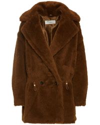 Max Mara Teddy Nebula Parka Coat in Brown | Lyst UK