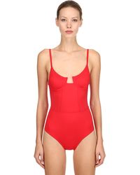 Damen Bekleidung Bademode und Strandmode Monokinis und Badeanzüge Solid & Striped Badeanzug re Done in Rot 