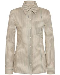 Jacquemus - La Chemise De Costume Striped Silk Shirt - Lyst