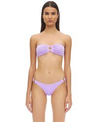 Reina Olga Bikini Aus Samt "bandcamp" - Lila