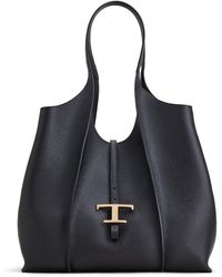 Tod's - Medium Shopping T Leather Tote Bag - Lyst