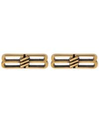Balenciaga - Bb Icon Brass Earrings - Lyst