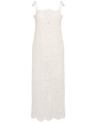 Zimmermann - Damen Besticktes Midikleid „Rhiannon“ - Lyst