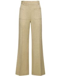 Victoria Beckham - Pantalones de lana - Lyst