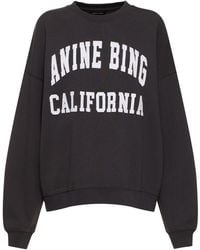 Anine Bing - Miles Cotton Sweatshirt - Lyst