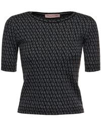 Valentino - Iconographe Jacquard Knit Top - Lyst