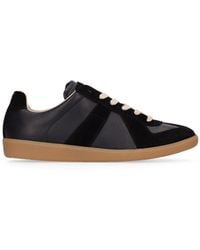 Maison Margiela - Replica Leather & Suede Low Top Sneakers - Lyst