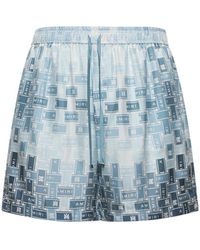 Amiri - Gradient Tape Silk Pajama Shorts - Lyst