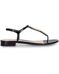 Gucci - 15mm Signoria Leather Thong Sandals - Lyst