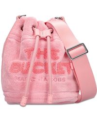 Damen Taschen Bucket Taschen und Geldbörsen Marni Wolle Beuteltasche mit Logo in Pink 