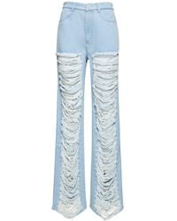 Dion Lee - Jeans anchos de denim de algodón - Lyst
