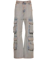 DIESEL - Jeans cargo de denim de algodón - Lyst