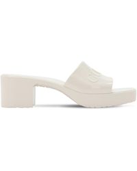 Sandals Gucci White size 41 IT in Rubber - 34953484