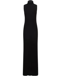 Nili Lotan - Reid Viscose Turtleneck Long Dress - Lyst