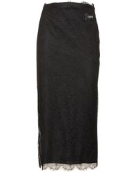 Dolce & Gabbana - Chantilly Lace Midi Skirt - Lyst