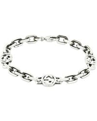 Gucci - Interlocking G Chain Bracelet - Lyst