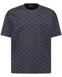 Giorgio Armani - T-shirt Aus Baumwolljersey Mit Logodruck - Lyst