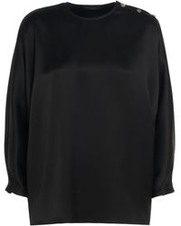 Loro Piana - Valery Silk Satin Shirt - Lyst