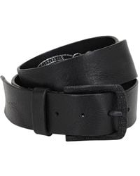 DIESEL Cinturón De Piel 40Mm - Negro