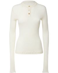 Bottega Veneta - Underpinning Light Ribbed Cotton Sweater - Lyst