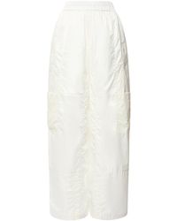 McQ Pantalon De Survêtet En Nylon "fantasma" - Blanc
