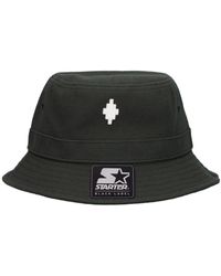 Marcelo Burlon - Cross Logo Embroidery Cotton Bucket Hat - Lyst