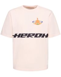 Heron Preston - Globe Burn Print Cotton Jersey T-shirt - Lyst