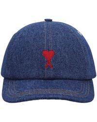 Ami Paris - Red Adc Embroidery Cap - Lyst