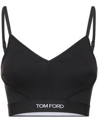 Tom Ford - Tank Top Cropped In Techno Jersey - Lyst