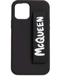 Alexander McQueen Graffiti Logo Iphone 12 Pro ケース - ブラック