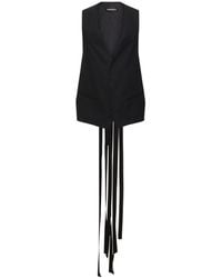 Ann Demeulemeester - Ludwig Cotton Belted Waistcoat - Lyst