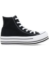 converse plataforma rayas