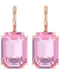 Swarovski Pendientes Millenia Con Cristales - Rosa