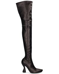 Lanvin - 105Mm Muse Knee High Leather Boots - Lyst