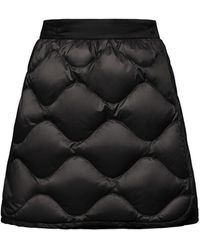 Moncler - Quilted Nylon Down Mini Skirt - Lyst