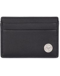 Versace - Leather Logo Card Case - Lyst