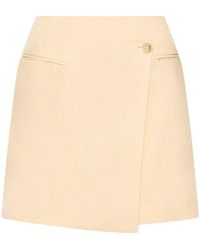 Anine Bing - Natalia Linen Mini Skirt - Lyst
